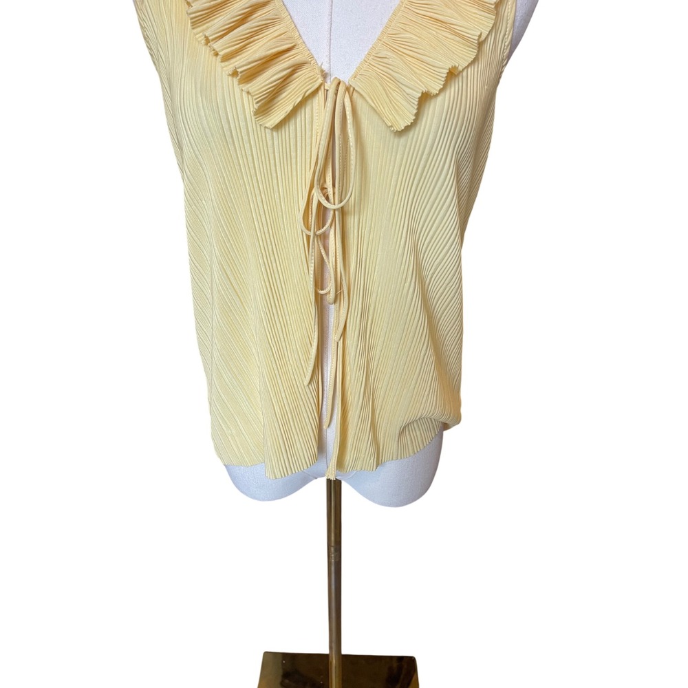 Zara Butter Yellow Two Piece Matching  Set Size S NWT Dainty‎ Coquette Feminine - Picture 13 of 16
